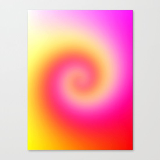 Spiral Of Color Canvas Print