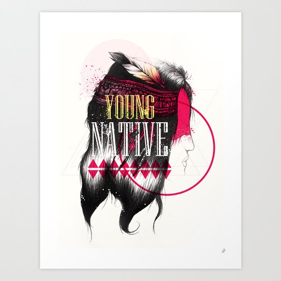 Young Native Art Print