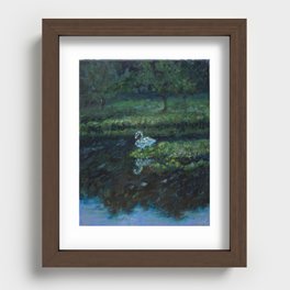Study of a Swan Recessed Framed Print