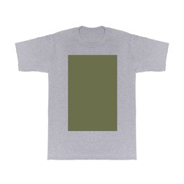 Pine Needle Green Solid Color Pairs With Behr Paint's 2020 Trending Color Secret Meadow S360-6 T Shirt | Colormatched, Abstract, Coolcolors, Graphicdesign, Simple, Nature, Sophisticated, Plain, Manly, Masculine 