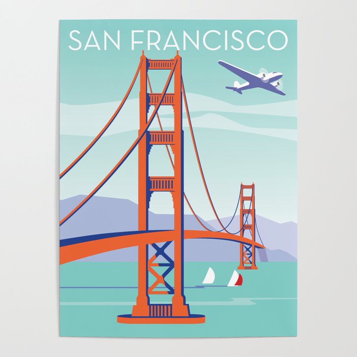 San Francisco: Golden Gate Bridge Poster
