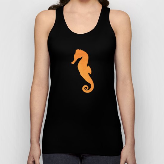Seahorse silhouette Unisex Tank Top