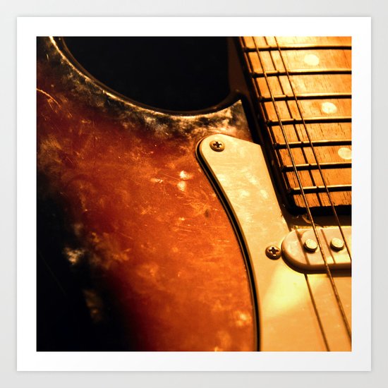 eletric guitar Art Print