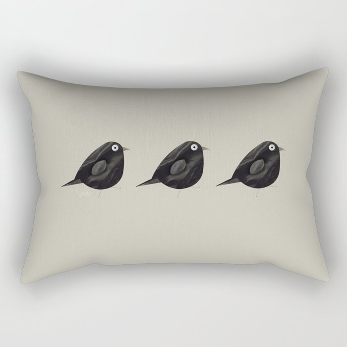 Blackbird Rectangular Pillow