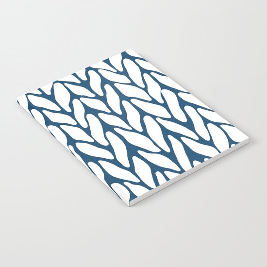 Hand Knitted Navy Notebook
