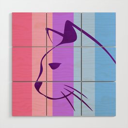 Catgender Flag Wood Wall Art