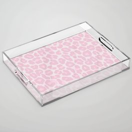 Leopard in Pink Acrylic Tray