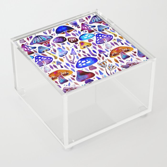 Mushroom Magic – Indigo Acrylic Box