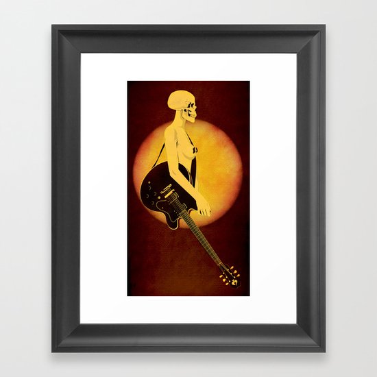 Skull Of Rock Framed Art Print