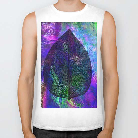 Blue leaf Biker Tank