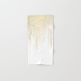 Dripping Gold Dots Hand & Bath Towel