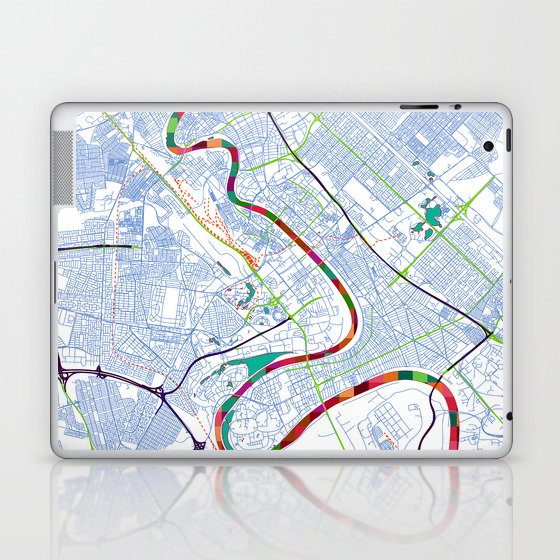 Mesopotamia's POP urban map Laptop & iPad Skin