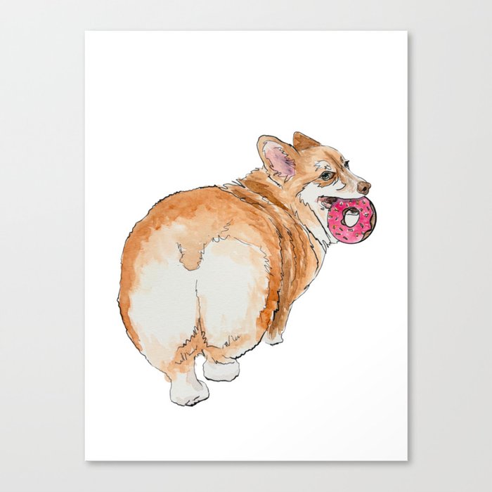 Sassy Donut Dog Canvas Print