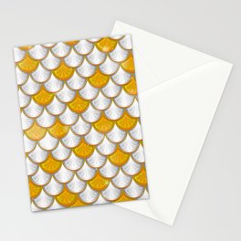 mermaid skin yellow, mermaid  pattern aesthetic, mermaid lovers Stationery Card