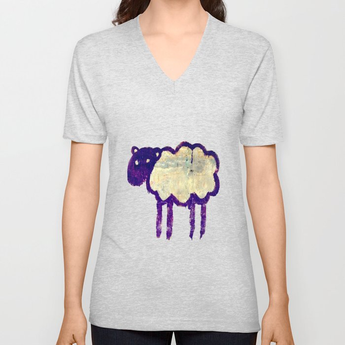 Just a Sheep V Neck T Shirt
