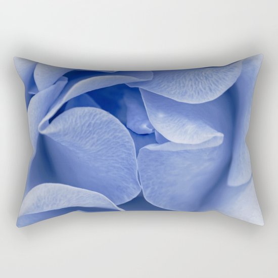 Blue flora Rose Bud- Roses and flowers Rectangular Pillow