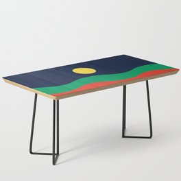 Bright & Bold Modern Abstract Landscape Coffee Table