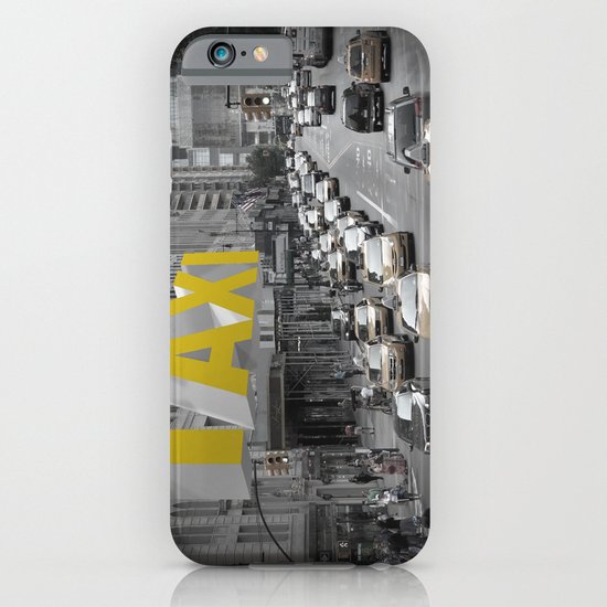 New York Taxi in the air iPhone & iPod Case