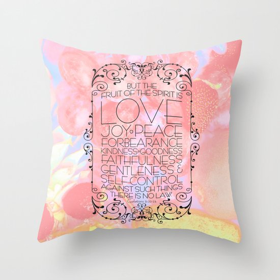Fruit of the Spirit Throw Pillow