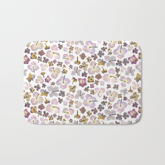 Scattered Hydrangea Bath Mat