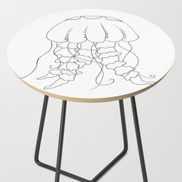Jellyfish Outline - Under the Sea Collection Side Table