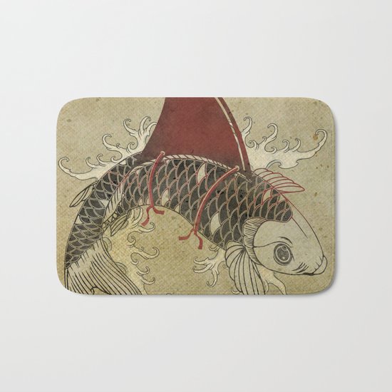 koi Shark Fin 03 Bath Mat