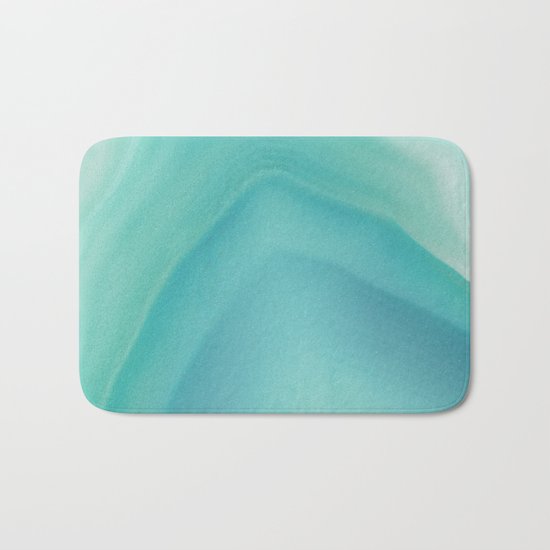 Geode Crystal Turquoise Bath Mat