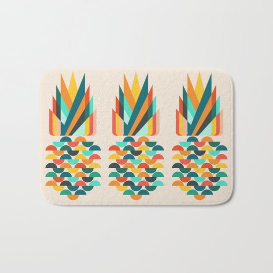 Groovy Pineapple Bath Mat