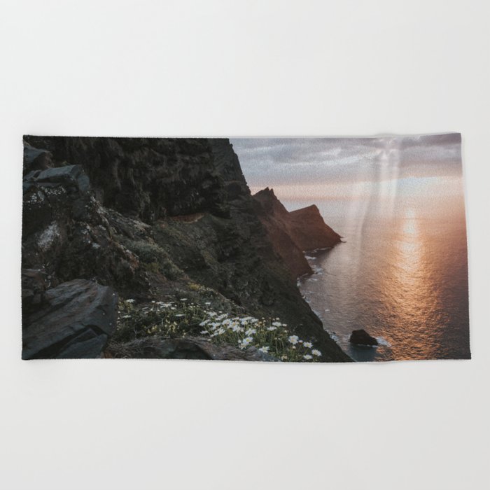 Ocean Sunset Landscape And Nature Photography Beach Towel