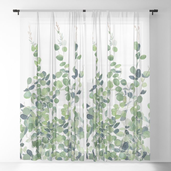 Eucalyptus  Sheer Curtain