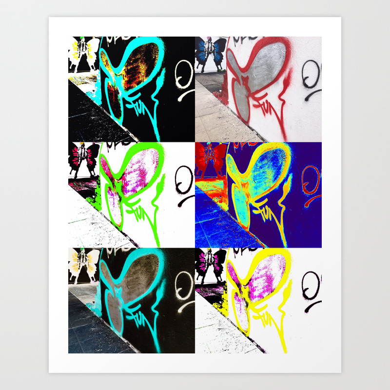 Fun Wall Collage Art Print By Crs1 Society6