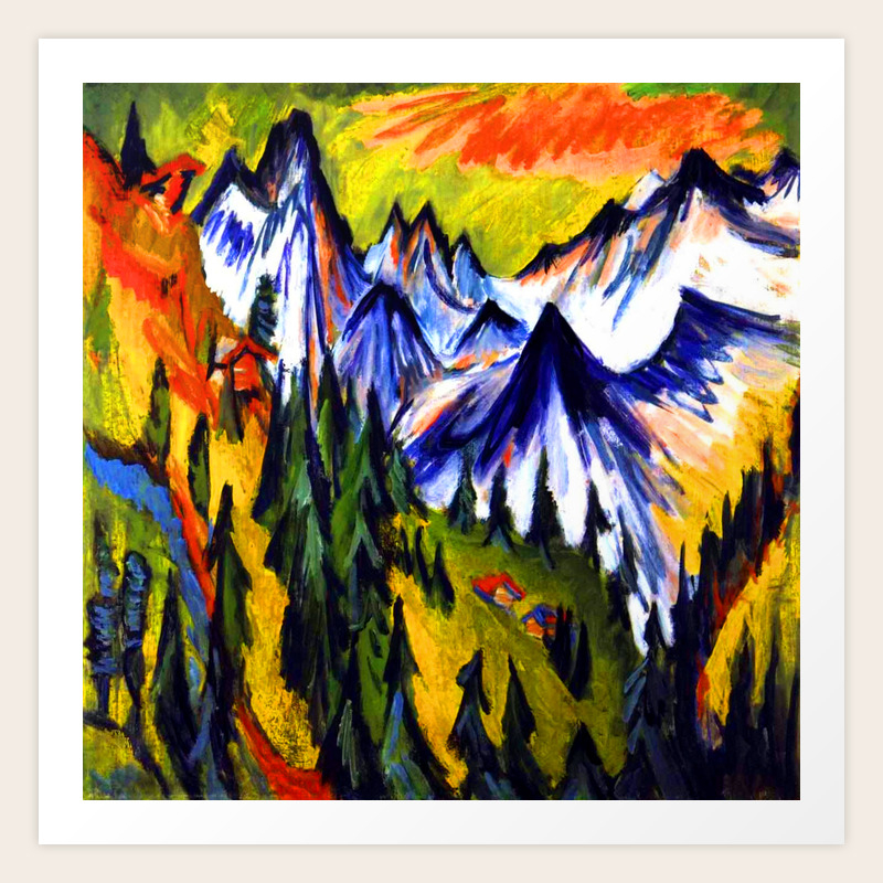 Ernst Ludwig Kirchner Mountain Top Art Print By Jjbzz Society6