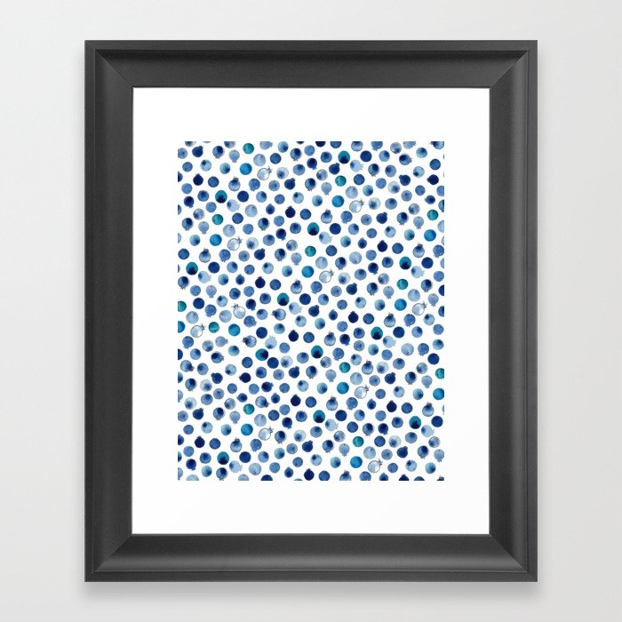 Blueberry Love Framed Art Print