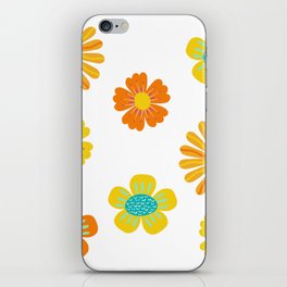 Flower pattern iPhone Skin