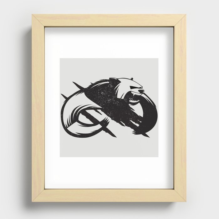Growling! Recessed Framed Print