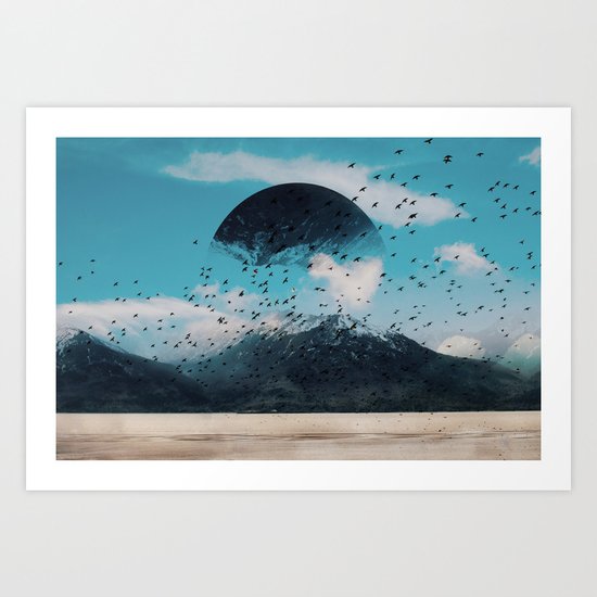 The crows start singing Art Print