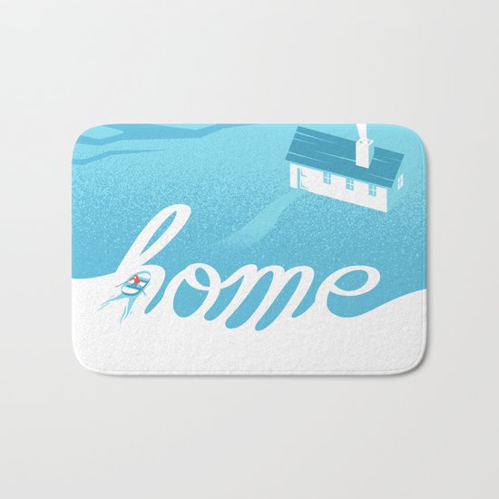 Home is everywhere Bath Mat