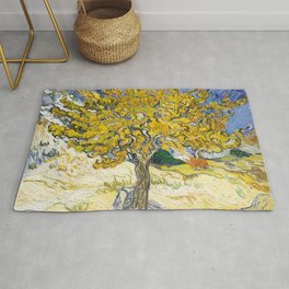 Vincent Van Gogh - The Mulberry Tree Area & Throw Rug