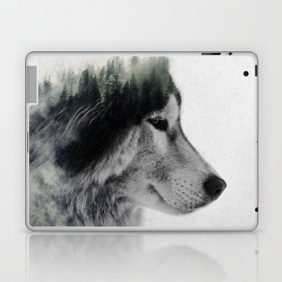 Wolf Stare Laptop & iPad Skin
