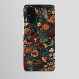 EXOTIC GARDEN - NIGHT XXI Android Case | Flowers, Painting, Curated, Retro, Botanical, Pattern, Exotic, Tropical, Leaves, Nightforset 