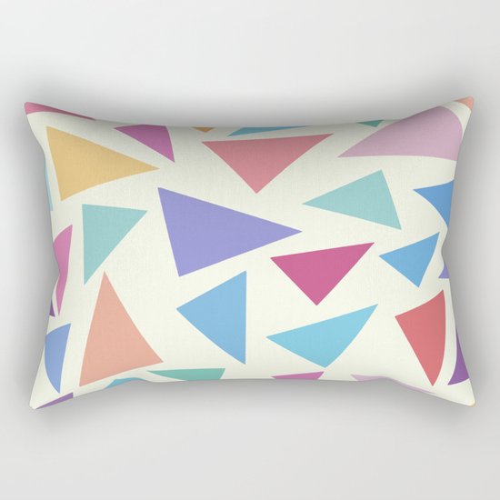 Colorful geometric pattern II Rectangular Pillow