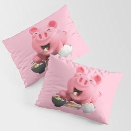 Rosa Eating PINK Pillow Sham