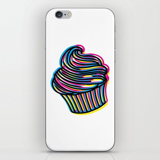 CMYK Cupcake iPhone & iPod Skin