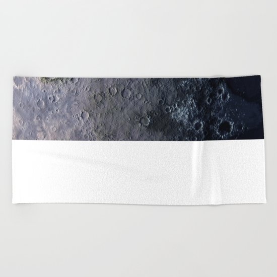 Moon Surface Beach Towel
