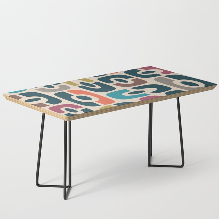 Colorful Mid-Century Modern Cosmic Abstract 384 Coffee Table