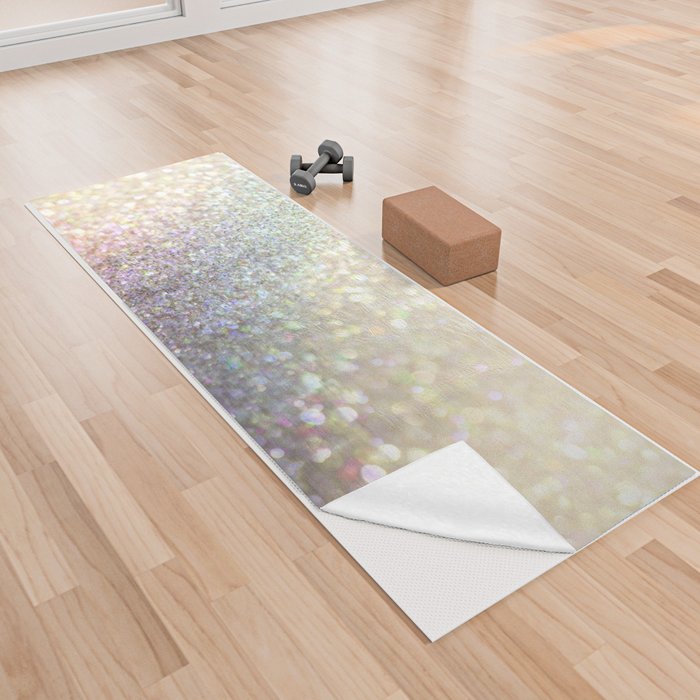 Luxurious Iridescent Glitter Yoga Towel