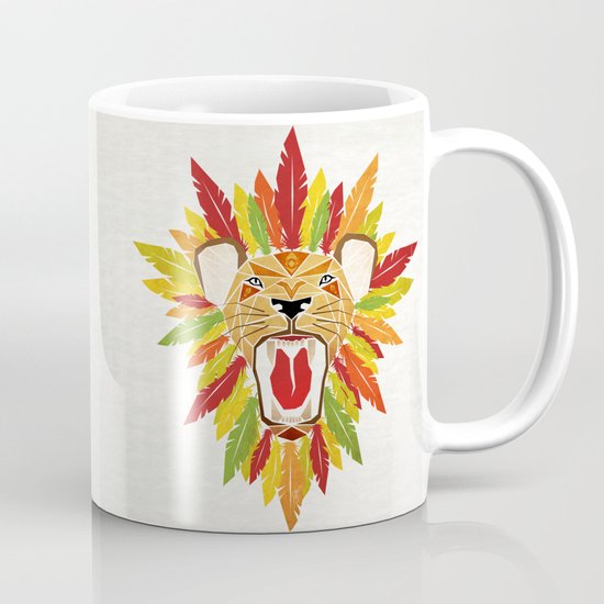 lion feathers Mug