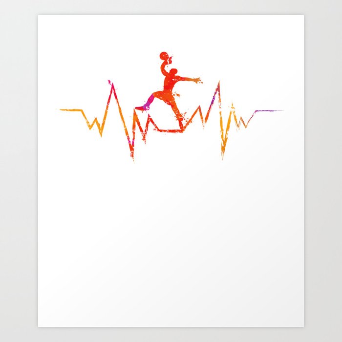 Basketball Heartbeat Design Cool Gift For Sport Lovers Premium