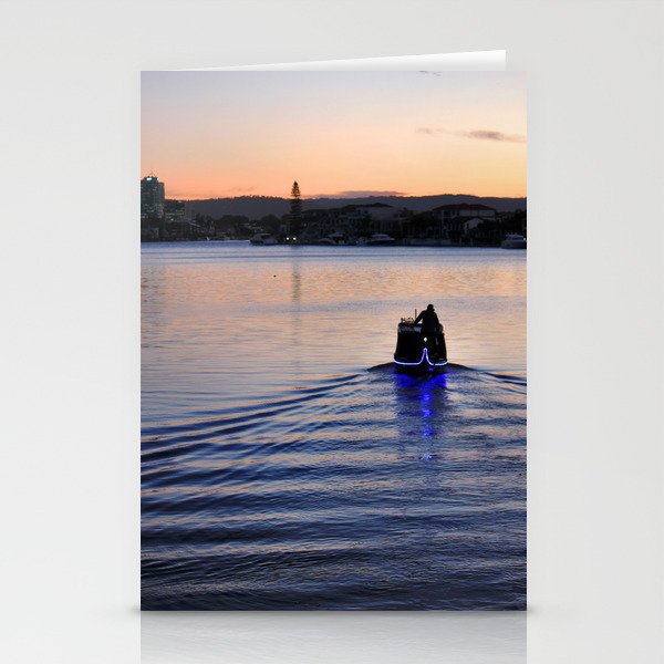 Boat man Stationery Cards