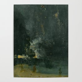 James Abbott McNeill Whistler Nocturne In Black And Gold Poster